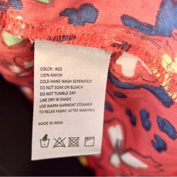 🌸XiX Palms,Honolulu, HI, Excellent Condition,Floral LARGE Bow-Knot Front,Size M - Picture 12 of 13